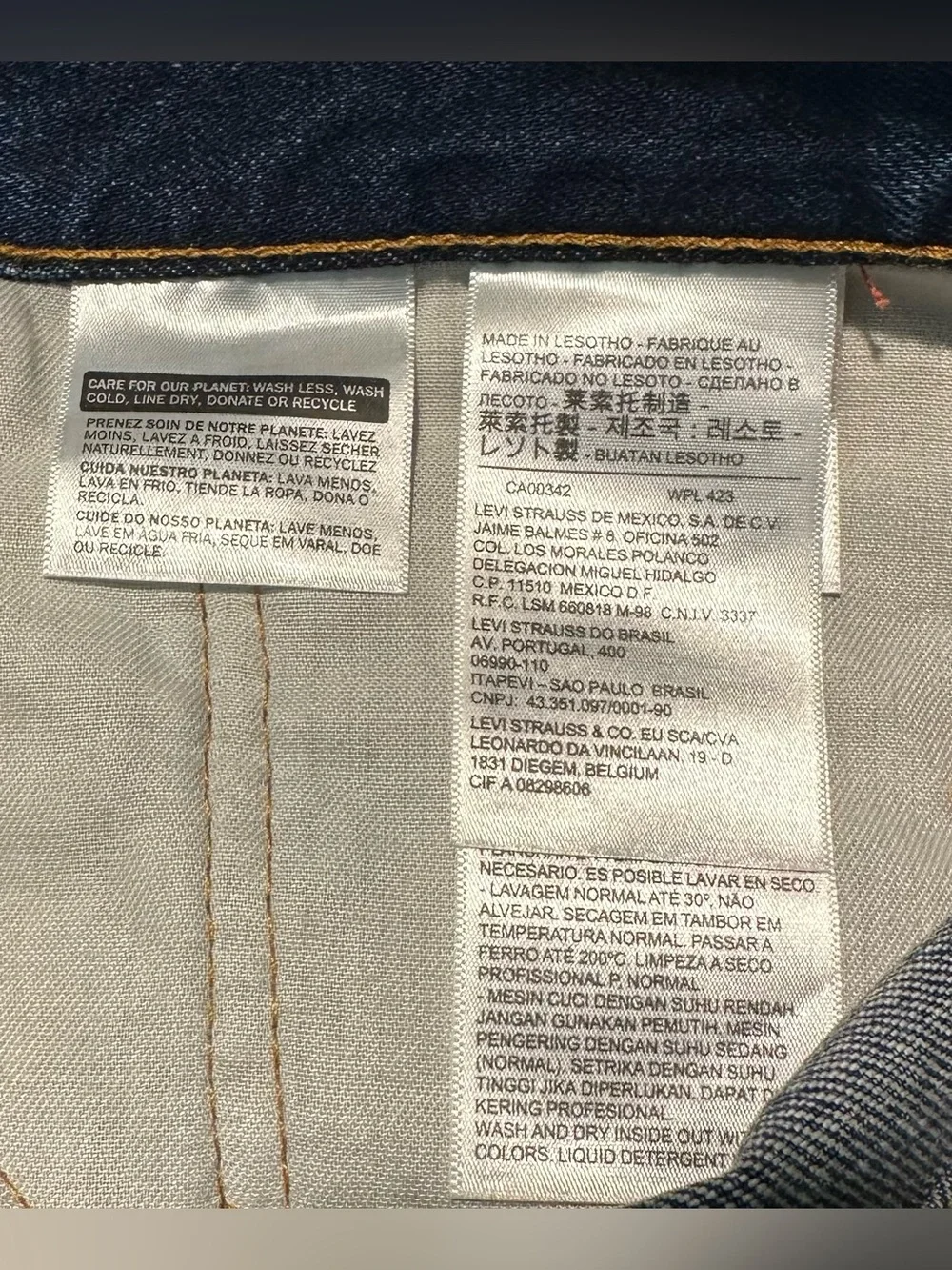 Levi's Men's Straight Jeans in Dark Blue Denim 36X32